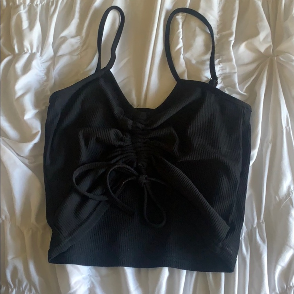 Black crop top